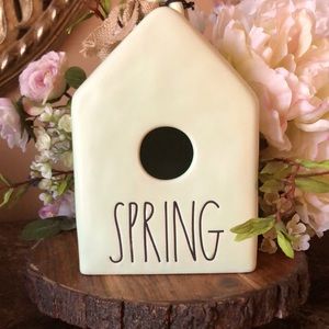 Rae Dunn Light Green SPRING Birdhouse
